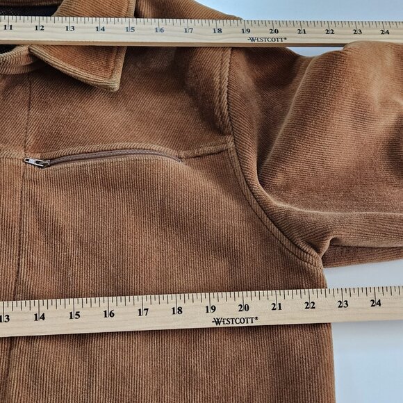Prana Born From The Experience Jacket Mens XL Beige Corduroy Shacket Zip Outdoor - Picture 6 of 16